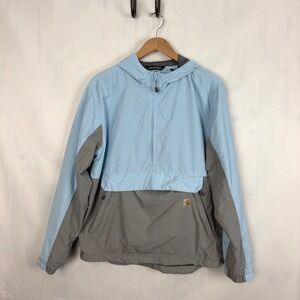 Carhartt Rain Defender Anorak Mens Size M Blue Grey Good Colorblock OJ5749-M